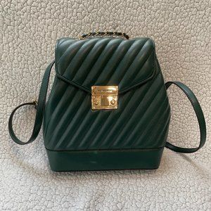 Michael Kors Emerald Quilted Backpack